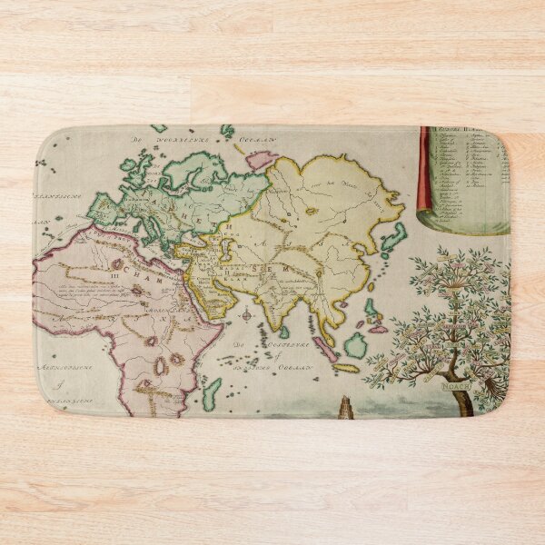 Item preview, Vintage Afro-Eurasia Pangea Map (1749) designed and sold by BravuraMedia.