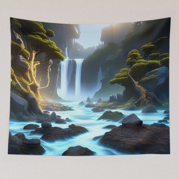 Item preview, Waterfalls, stream bonsai trees designed and sold by TwistedJustAbit.