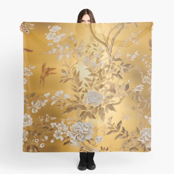 Aperçu de l'œuvre Or Floral Chinoiserie créée et vendue par TimelessCargo.