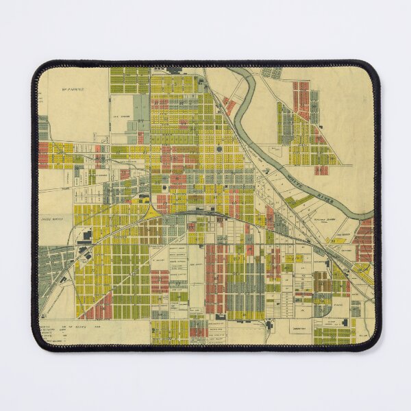 Item preview, Vintage Anderson IN Map (1891) designed and sold by BravuraMedia.