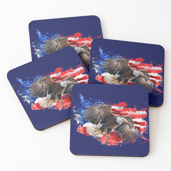 Item preview, Flying Eagle with an American Flag Background designed and sold by AmericaFreedom.