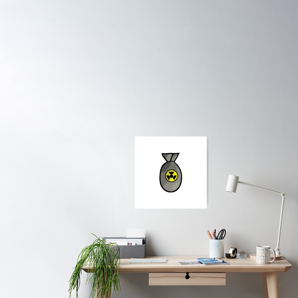 "Cartoon Nuke" Poster by TJFdesigns | Redbubble