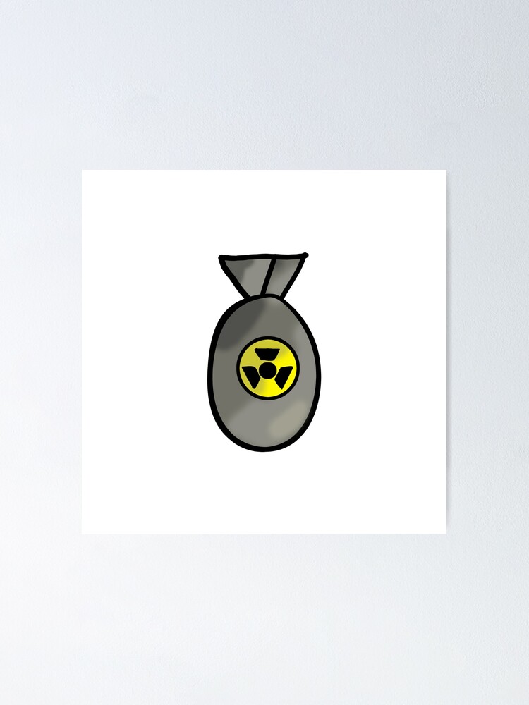 "Cartoon Nuke" Poster by TJFdesigns | Redbubble