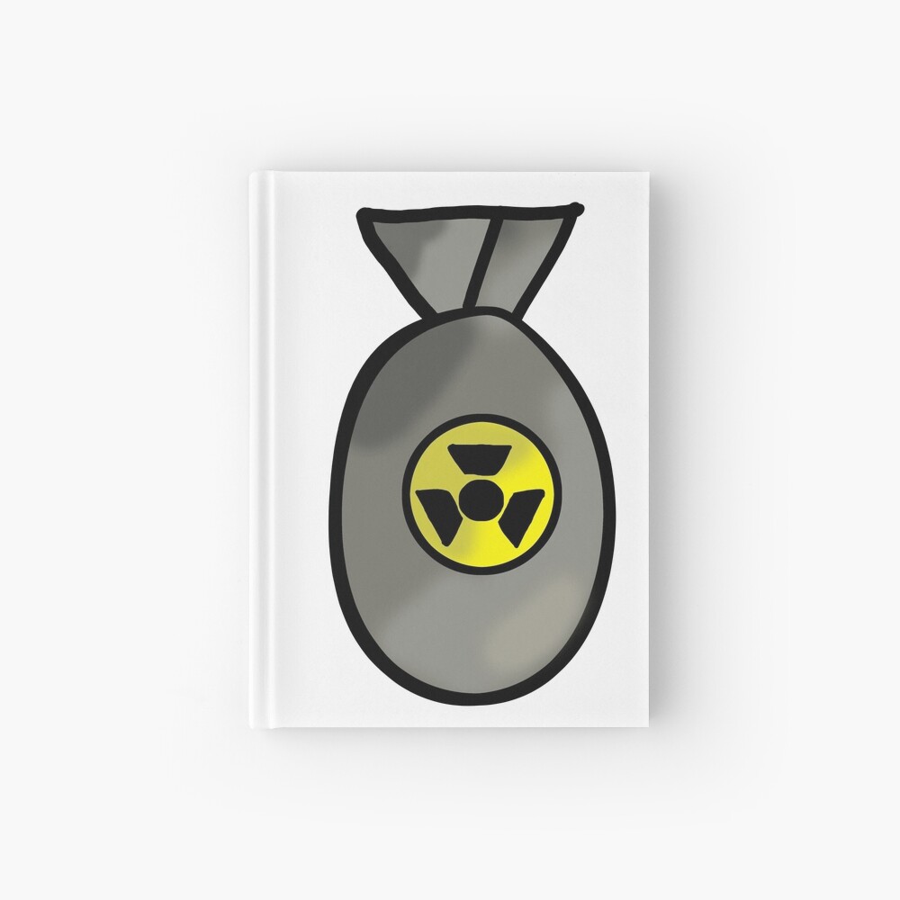 Cartoon Nuke Hardcover Journal By Tjfdesigns Redbubble
