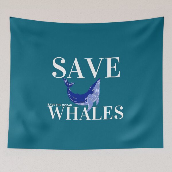 Item preview, save whales, a design campaign to help save whales save the ocean designed and sold by Billion-design.