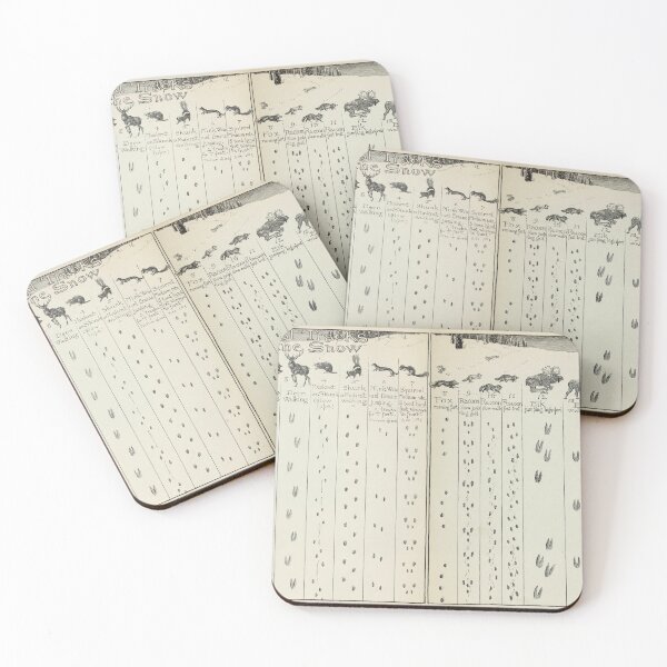 Item preview, Vintage Animal Tracks in the Snow Diagram (1912) designed and sold by BravuraMedia.