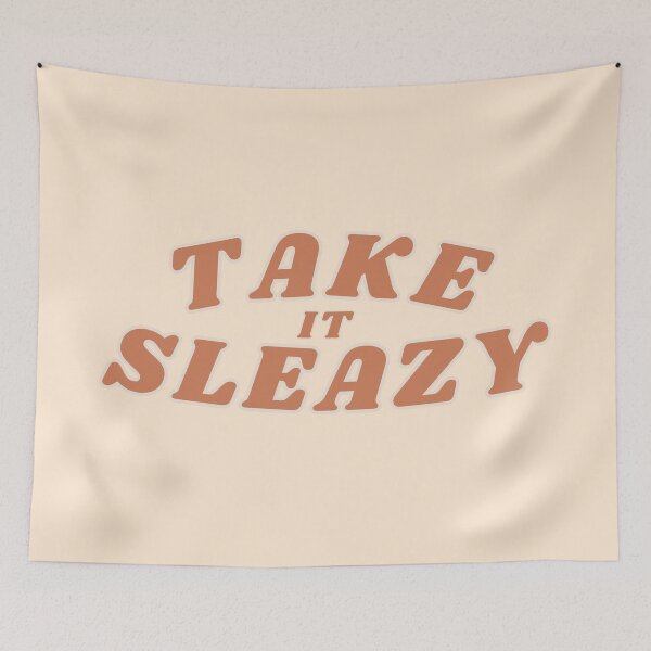 Item preview, Take It Sleazy | Take It Easy Retro Neutral Beige And Orage designed and sold by KinkShoppe.