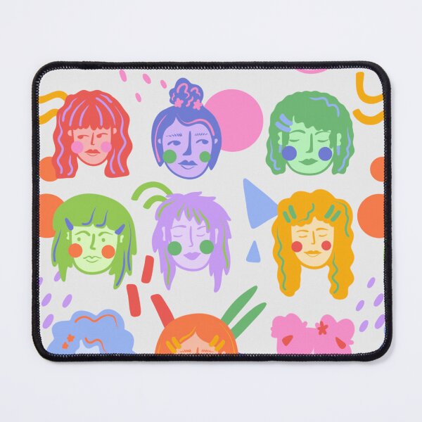 Item preview, Rainbow Faces Pattern designed and sold by EmiLouDesign.