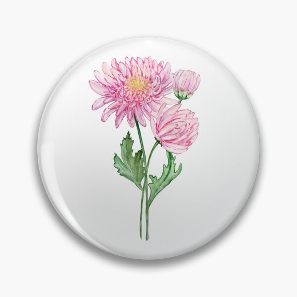 Item preview, November Birth Month Flower Chrysanthemum designed and sold by SvetlanaArt.