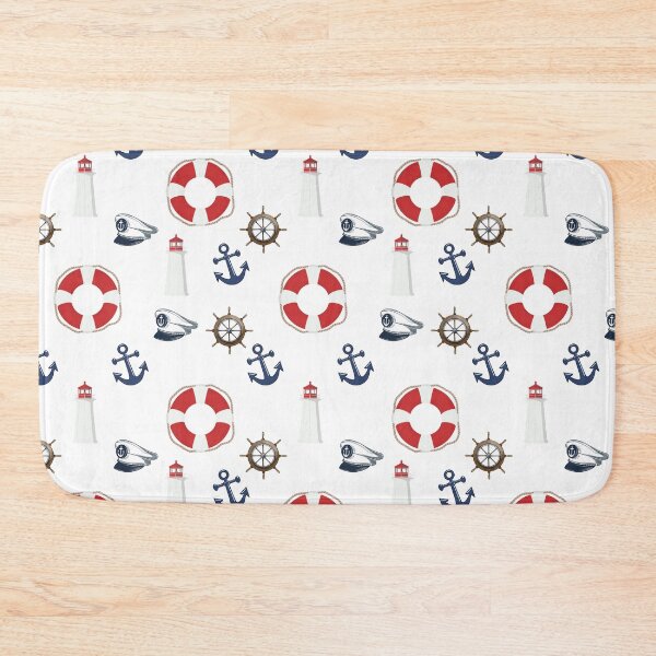 Item preview, Lighthouse and anchor nautical theme design designed and sold by Strictly McCracken.