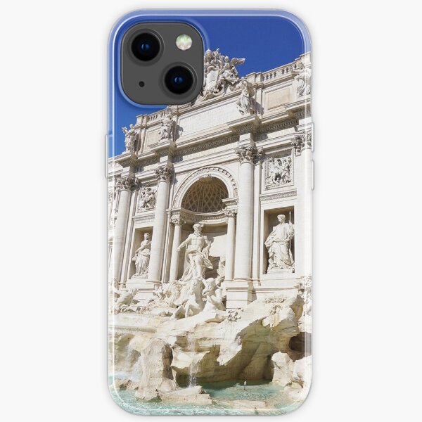 Make a Wish: Trevi Fountain in Rome, Italy #art #decor #photography #myaspiringsoulfullife #travel #rome #italy #trevifountain iPhone Soft Case