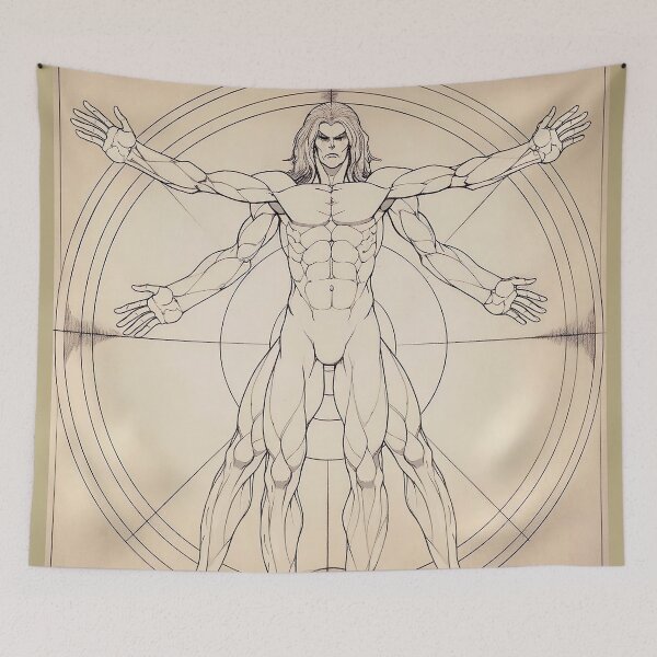 Item preview, Vitruvian Man - Anime Wallpaper designed and sold by KAIGAME Art.