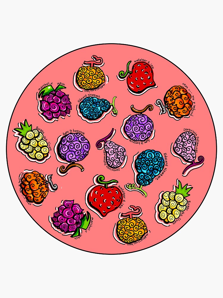 Devil Fruits Stickers for Sale