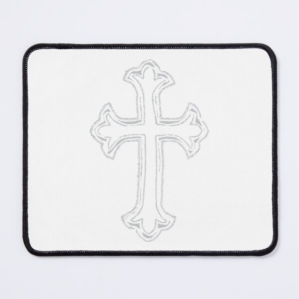 Item preview, hand drawn cross with the detail of stitching designed and sold by LiberaCaballo.
