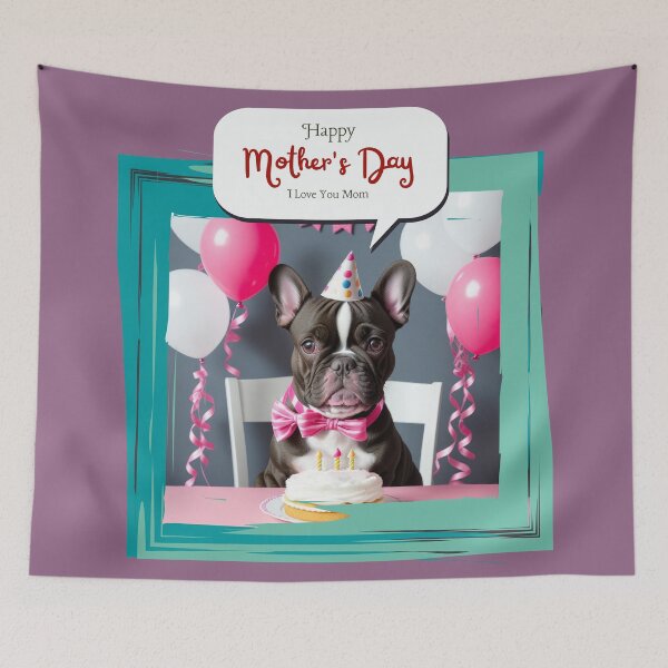 Item preview, Beautiful portrait french bulldog Happy Mother's Day designed and sold by Tio-Tecun.