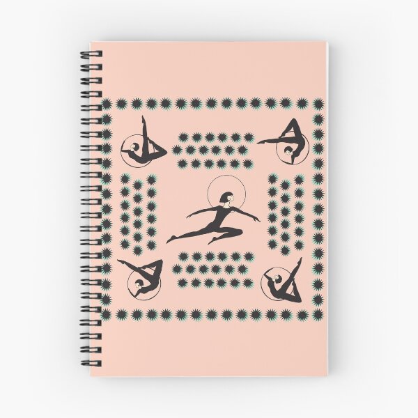 Item preview, Hoopla art deco acrobats burlesque ladies in hoops - peach designed and sold by JuiceCreative.