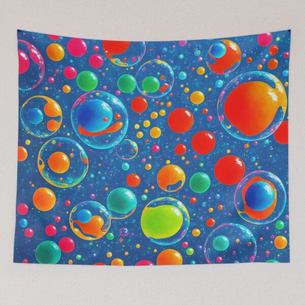 Item preview, Colorful Abstract Bubbles - Playful and Vibrant Art designed and sold by pinimgart.
