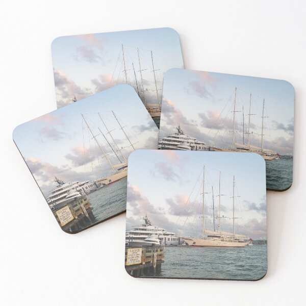 Item preview, Yachts and Sailboats in Biscayne Bay designed and sold by sableandpalm.