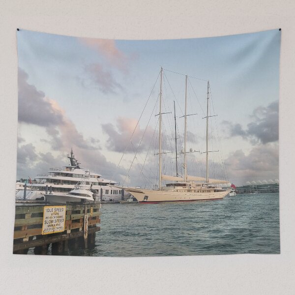 Item preview, Yachts and Sailboats in Biscayne Bay designed and sold by sableandpalm.