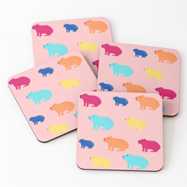 Item preview, Capybara - multicolor pattern designed and sold by Yankee Doodle Gandy.