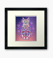 Lámina enmarcada Cat Mandala