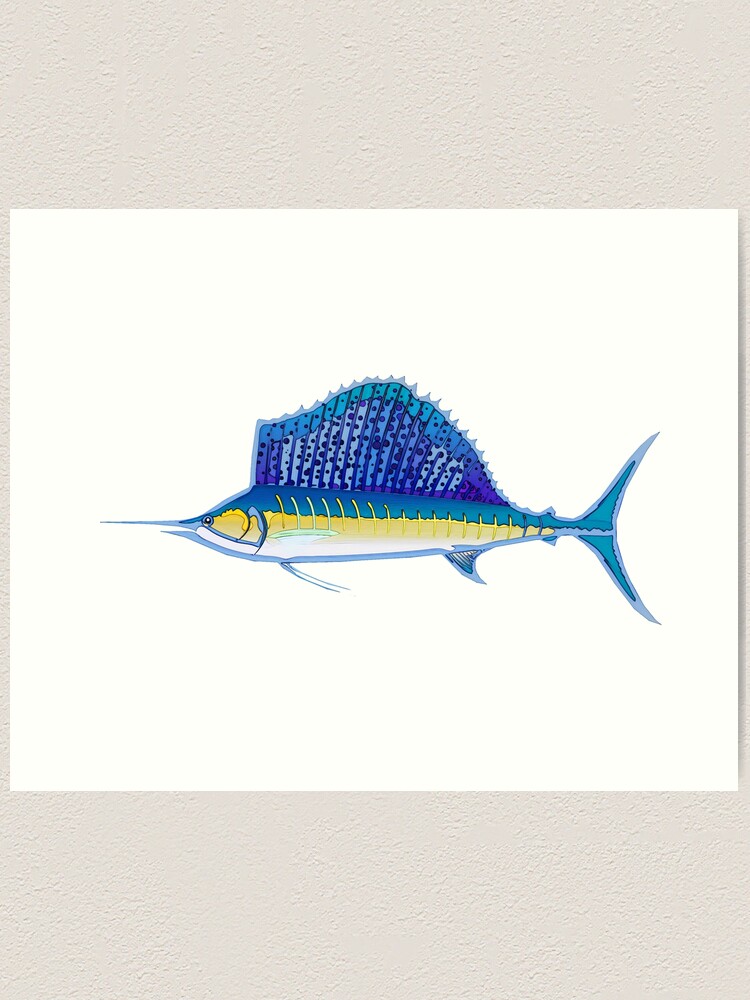 Sailfish Art Design Art Print for Sale by Heathermarie321