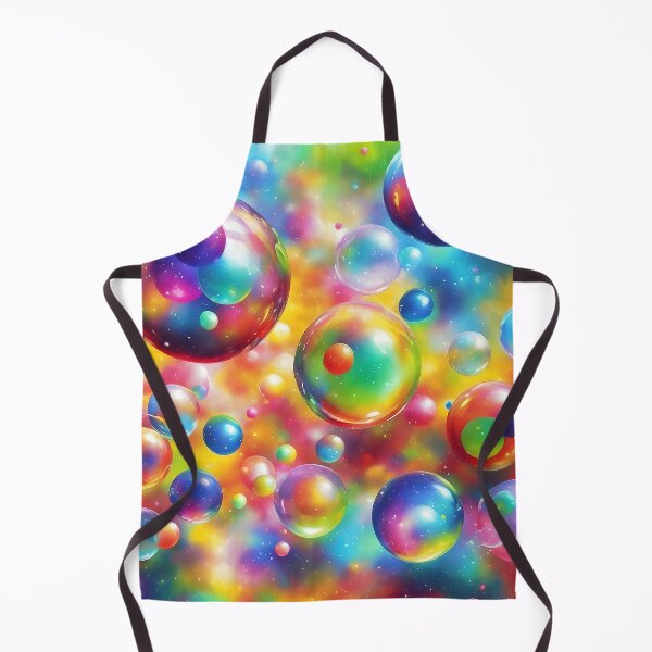 Item preview, Rainbow Reflections - Colorful Background with Rainbow Bubbles Art designed and sold by pinimgart.