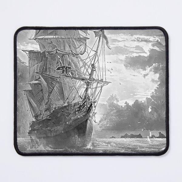 Item preview, PIRATE SHIP AT SEA designed and sold by THE AMERICAN TEEVANGELIST.