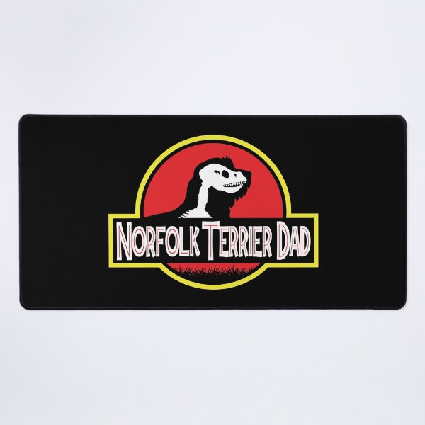 Item preview, (For Dark Background) Jurassic Norfolk Terrier Dad designed and sold by More Cute Dogs.