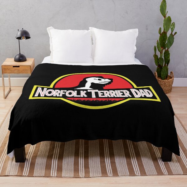 Item preview, (For Dark Background) Jurassic Norfolk Terrier Dad designed and sold by More Cute Dogs.