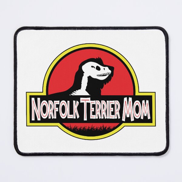 Item preview, (For Bright Background) Jurassic Norfolk Terrier Mom designed and sold by More Cute Dogs.