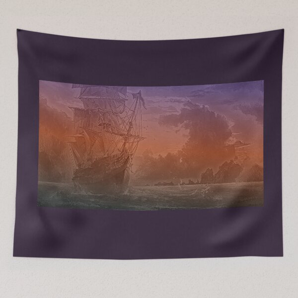 Item preview, PIRATE SHIP  AT SEA 3 designed and sold by THE AMERICAN TEEVANGELIST.