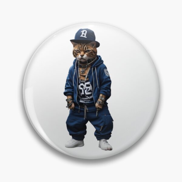 Item preview, Rapper cat designed and sold by WildWaveStylez.