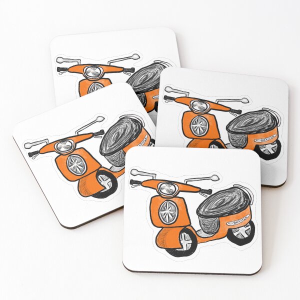 Item preview, Scooter orange designed and sold by GanethLey.art.