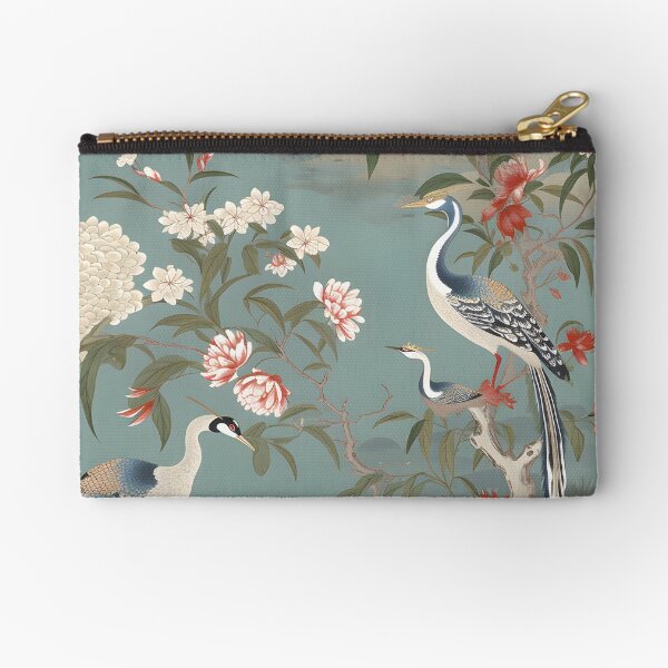 Item preview, Vintage Chinoiserie Floral Stormy Blue designed and sold by TimelessCargo.