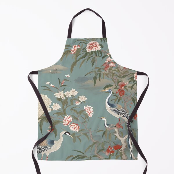 Artikelvorschau, Vintages stürmisches Blumenblau der Chinoiserie entworfen und verkauft von TimelessCargo.