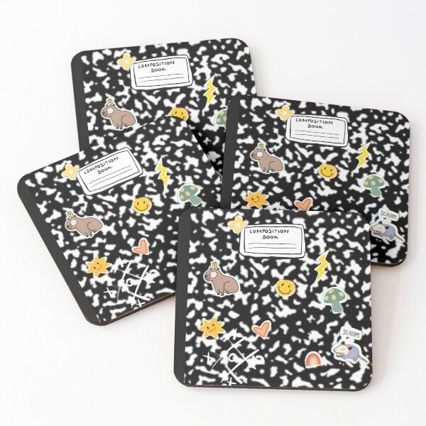 Item preview, Composition notebook with stickers designed and sold by Hanasroad.