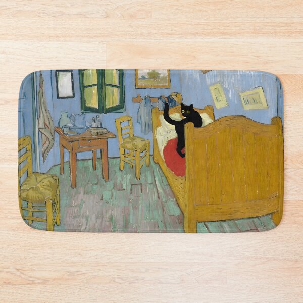 Item preview, Cat Print Van Gogh Bedroom designed and sold by outdoorway.