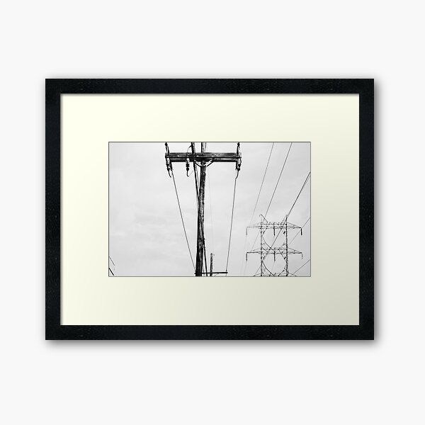 Power Lines Framed Art Print