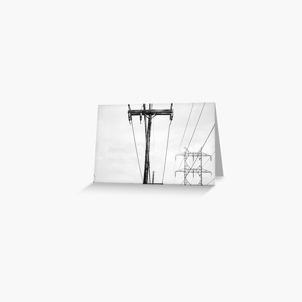 Power Lines Greeting Card