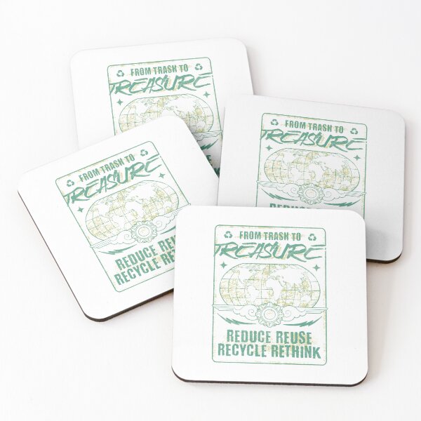 Item preview, reduce reuse recycle rethink designed and sold by PopPizzazz.