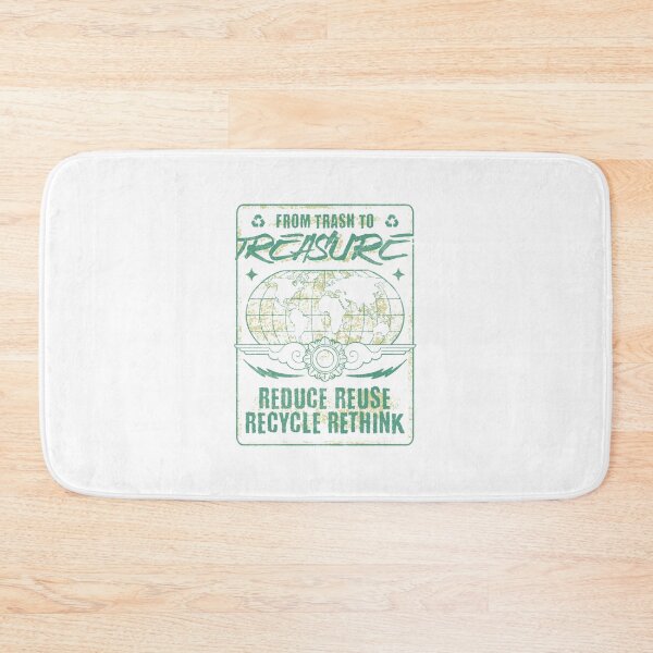 Item preview, reduce reuse recycle rethink designed and sold by PopPizzazz.