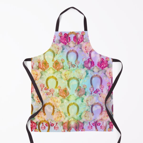 Item preview, Pattern. Roses, Rainbow and Gold Horseshoes designed and sold by KC Morcom.