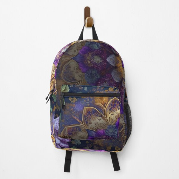 Item preview, Trippy Purple & Gold Mandala Boho Galaxy Floral designed and sold by Tamas Das.