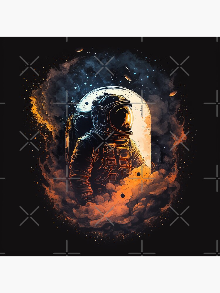 Sci-Fi Space Man Astronaut Space Walk Vinyl Sticker