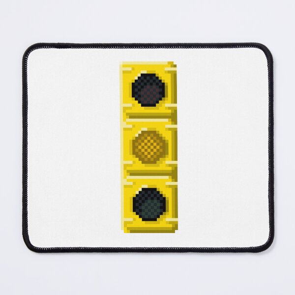 Item preview, Yellow Traffic Light Pixel Art | Street Theme Design designed and sold by anycolorart.