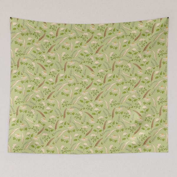 Item preview, Green  botanical pattern. designed and sold by Elsbet.