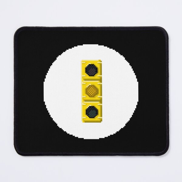 Item preview, Yellow Traffic Light Pixel Art | Street Theme Design designed and sold by anycolorart.