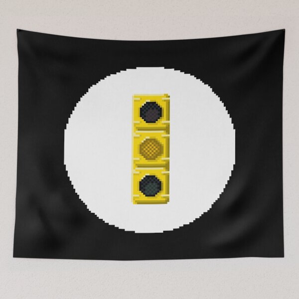 Item preview, Yellow Traffic Light Pixel Art | Street Theme Design designed and sold by anycolorart.