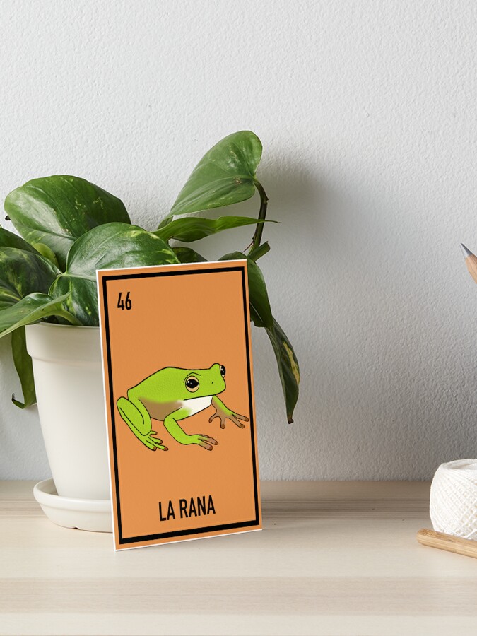  54 La Rana Frog Loteria Card Mexican Bingo Lottery